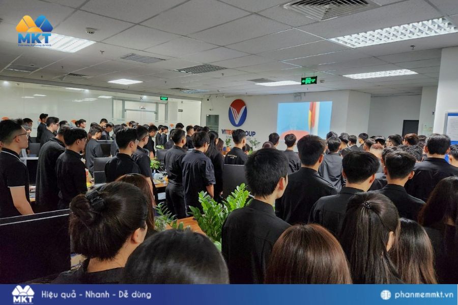 Phần mềm MKT đã dành một phút mặc niệm Tổng Bí Thư Nguyễn Phú Trọng trong sự trang nghiêm