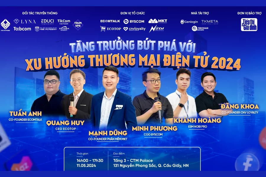 Sự kiện tăng trưởng bứt phá với xu hướng thương mại điện tử 2024