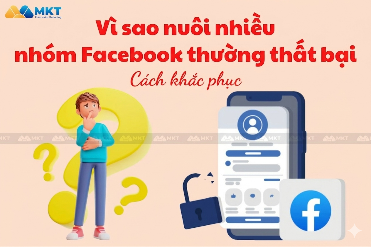 Nuôi nhiều nhóm Facebook thường thất bại